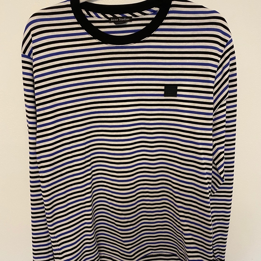 ACNE STUDIOS Appliquéd striped top, XS
